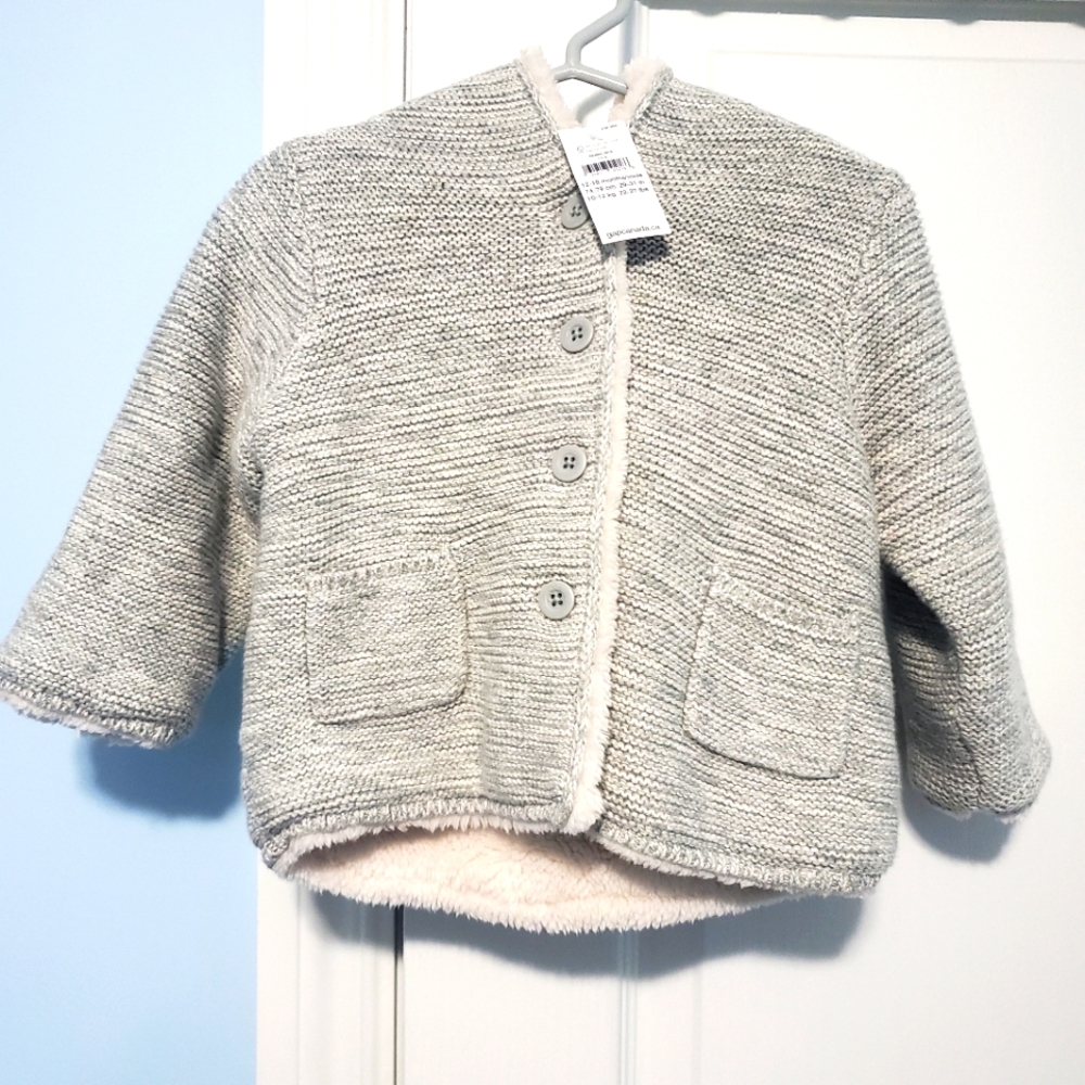 Baby gray button up jacket